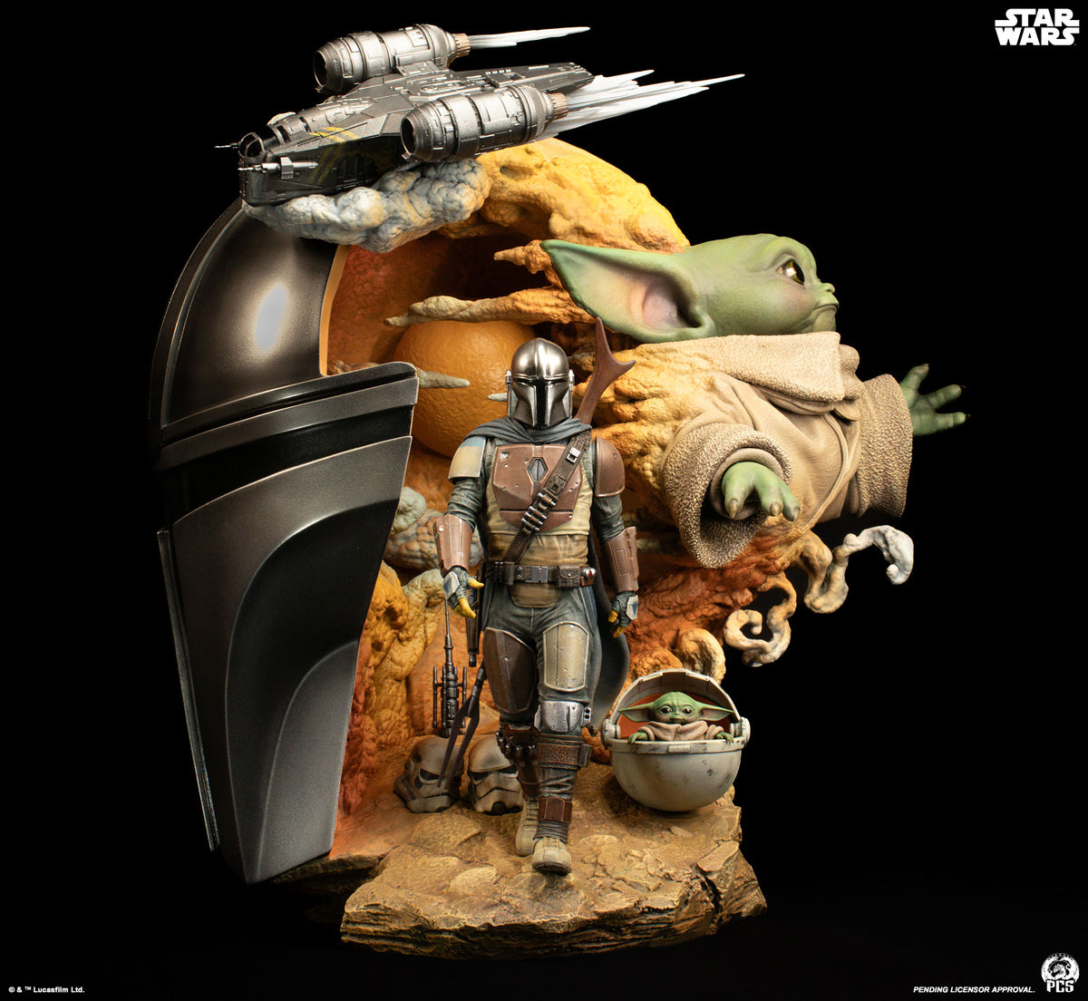 Star Wars The Mandalorian: The Mandalorian Fine Art Bust — Secret