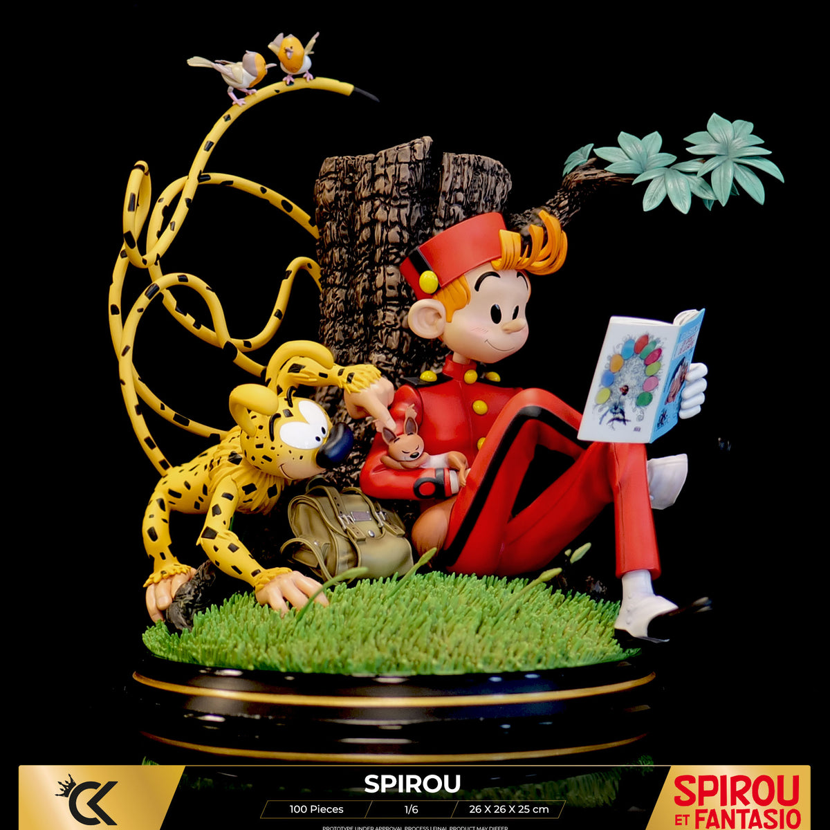 Figurine Spirou Et Fantasio En PVC - Marque Plastoy - Occasion - Réf. REF23205