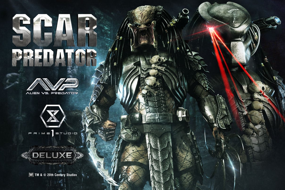 Museum Masterline Ailen vs.Predator Scar Predator DX Bonus Version