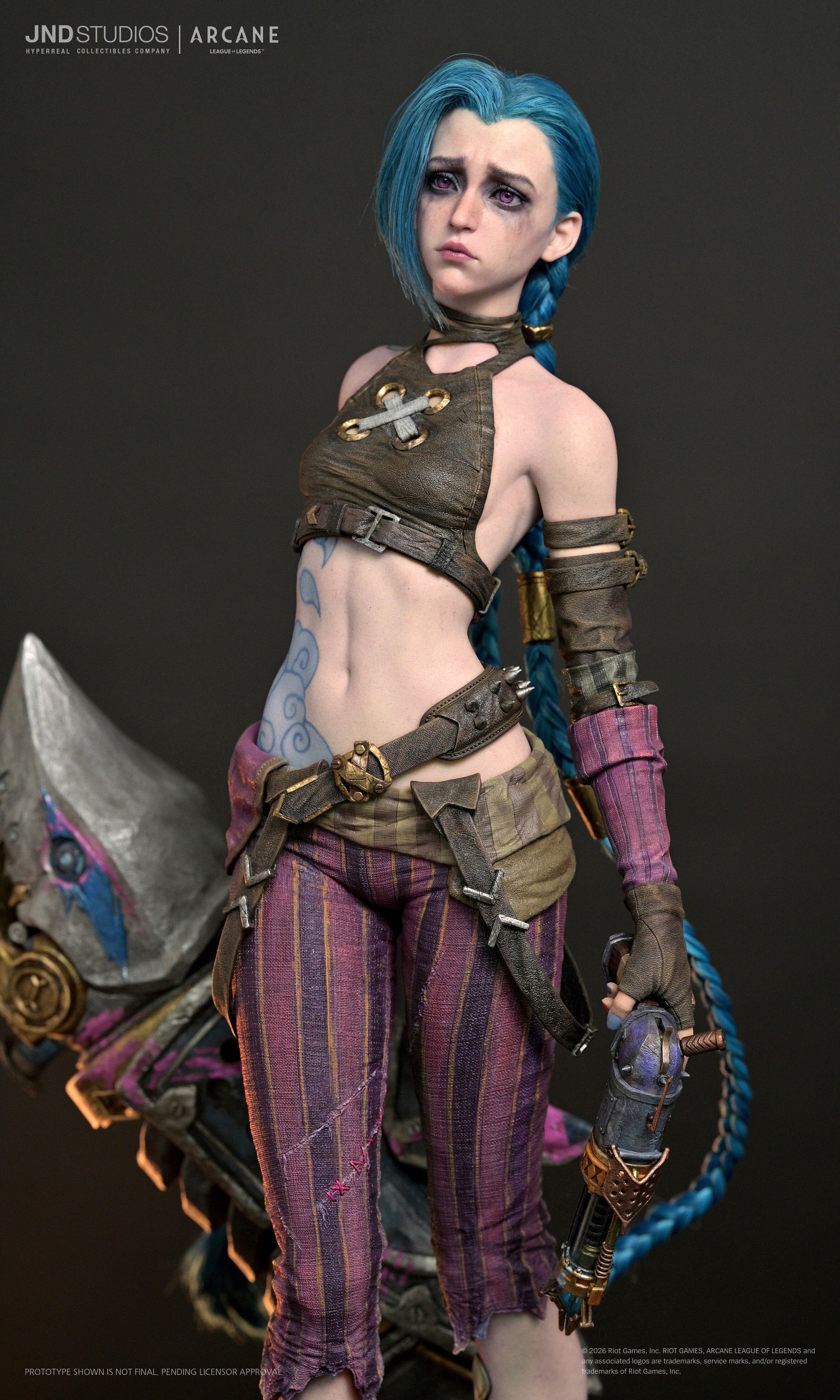 League of Legends Arcane: Jinx 1/3 Scale Hyper Real Statue