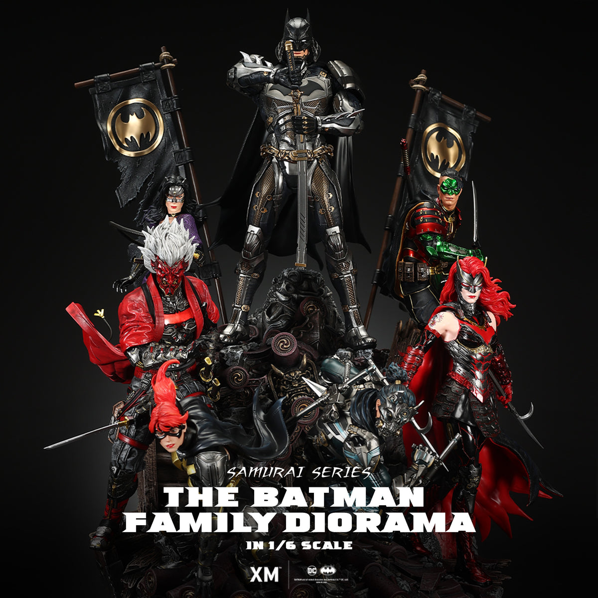 DC Samurai Series: The Batman Family Diorama (XM Exclusive