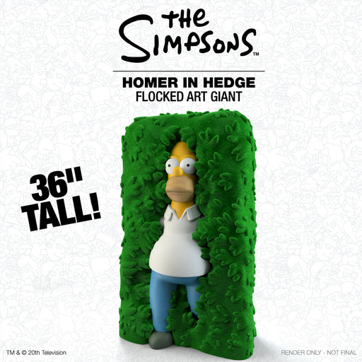 The Simpsons: Homer in Hedge 36" Flocked Art Giant