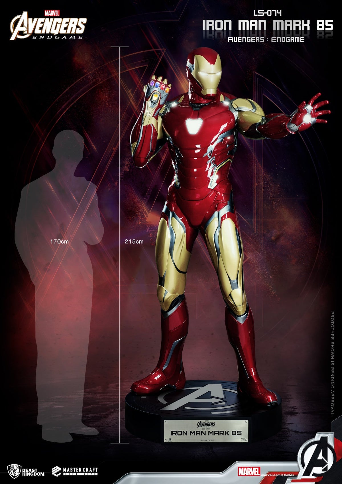 Figurine - MARVEL - Iron Man Bust - Résine - Échelle 1/7 - 15 cm Figurine - MARVEL - Iron Man Bust - Résine - Échelle 1/7 - 15 cm