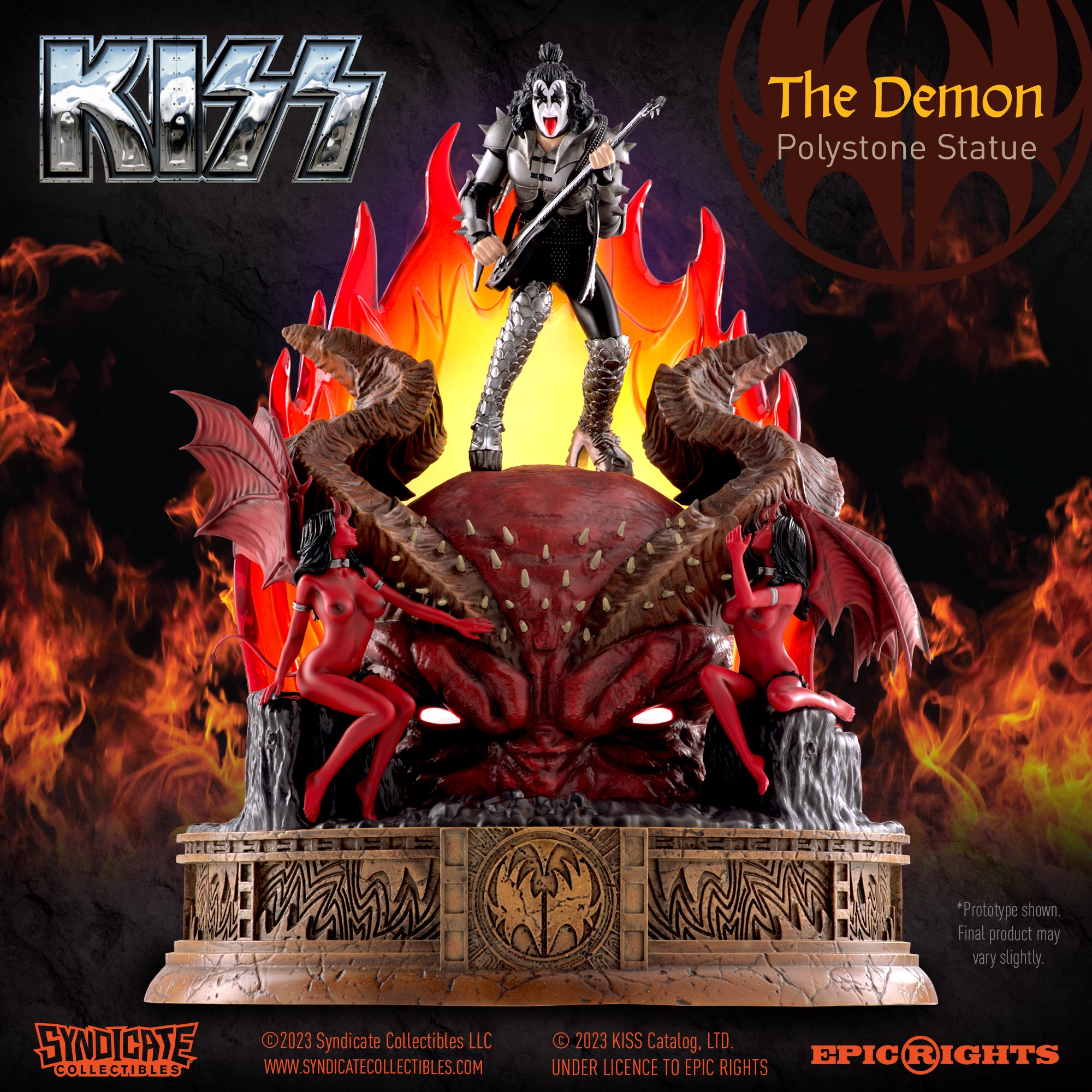 KISS: The Demon Gene Simmons Tribute Statue — Secret Compass