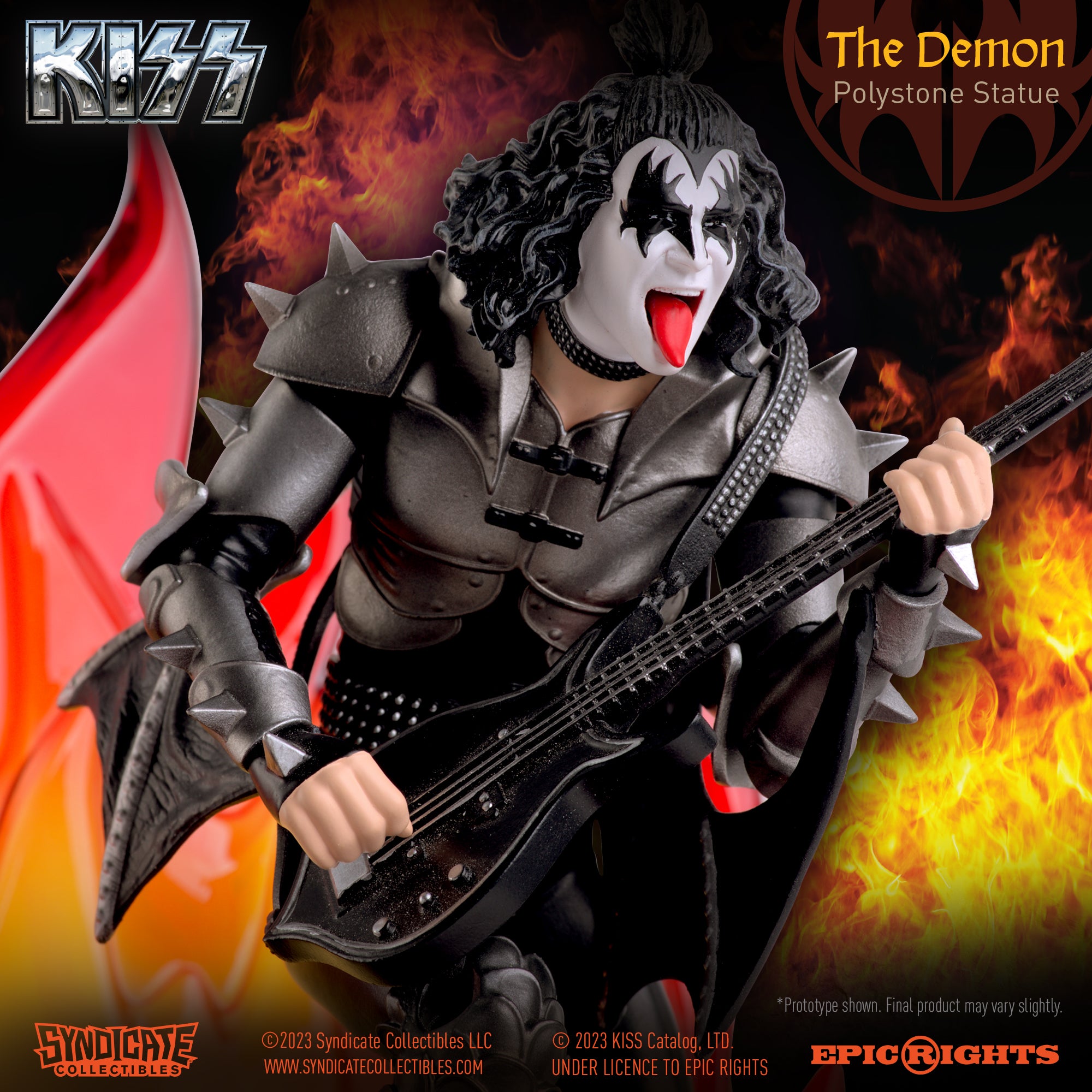 KISS: The Demon Gene Simmons Tribute Statue — Secret Compass