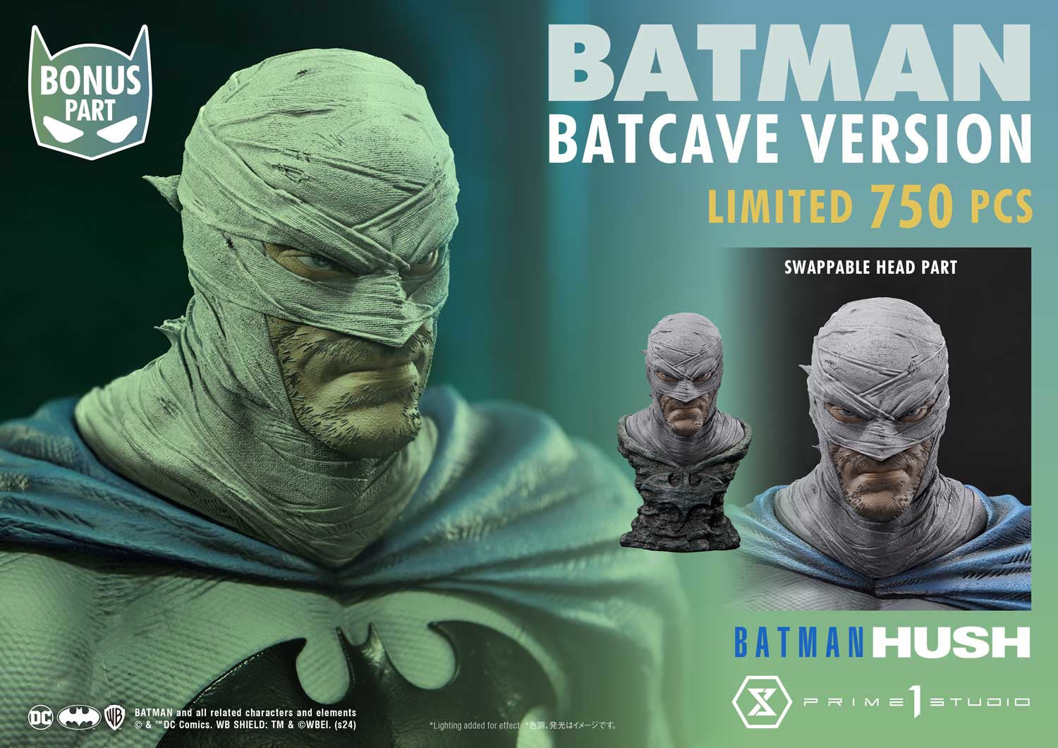 DC Batman Hush: Batman Batcave Version Deluxe Bonus Quarter Scale