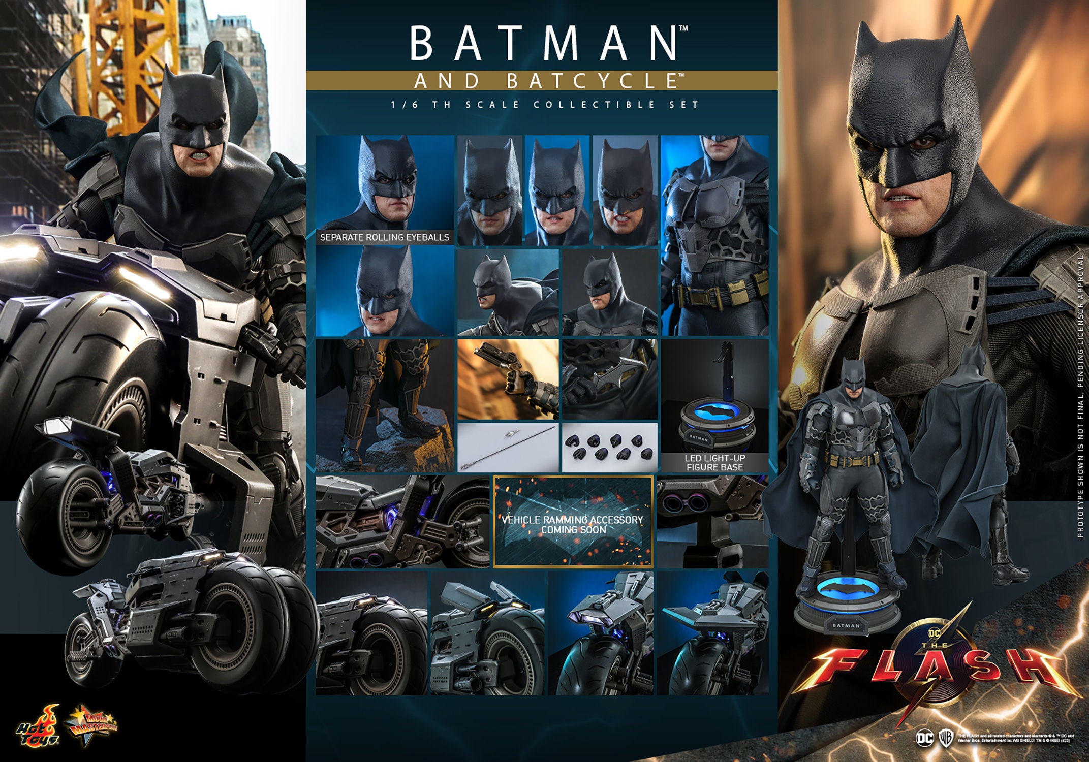 DC The Flash: Batman and Batcycle Set — Secret Compass