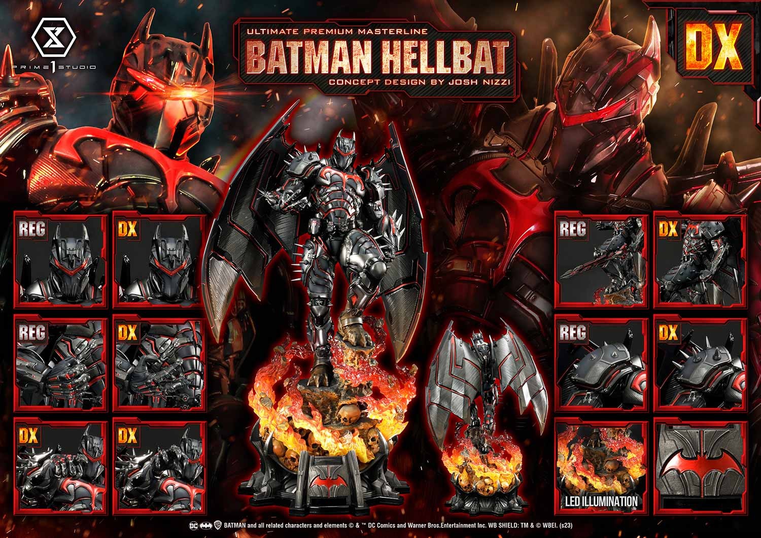DC Comics: Batman Hellbat Concept Design by Josh Nizzi Deluxe