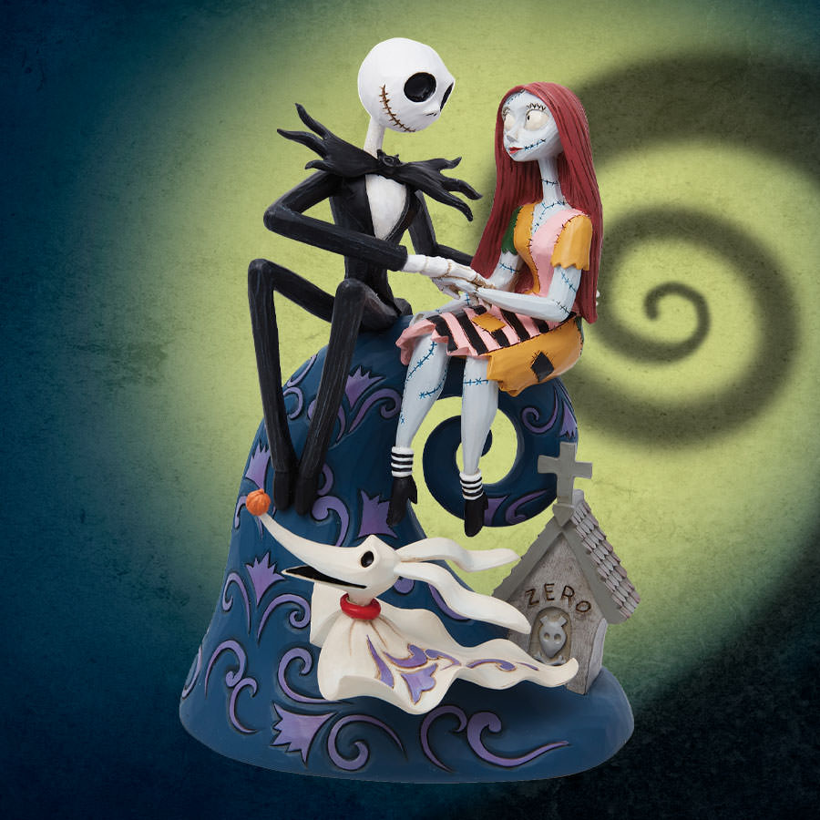 Nightmare Before Christmas: Jack, Sally, & Zero on Hill — Secret Compass