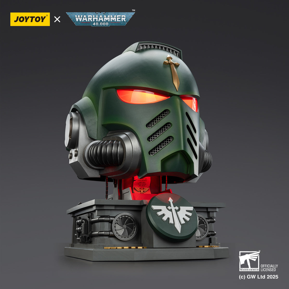 Warhammer 40K: Dark Angels MkX Helmet & Display Stand — Secret Compass