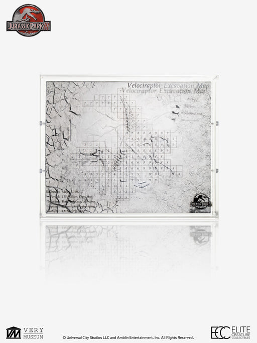 Jurassic Park III (2001): Velociraptor Excavation Map