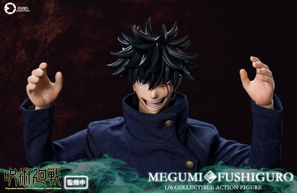 Jujutsu Kaisen: Megumi Fushiguro with Dog and Frog Shikigami