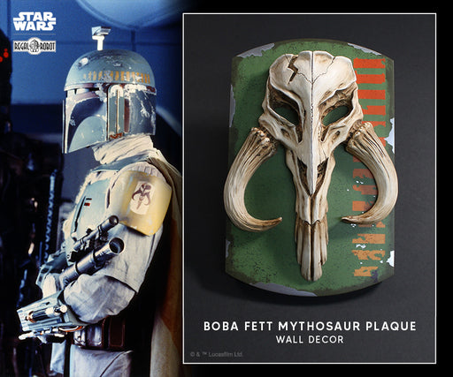 Star Wars: Boba Fett Mythosaur Skull Art Plaque