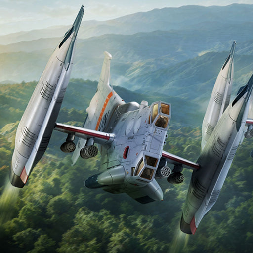 Evangelion 3.0+1.0 Thrice Upon a Time (2021): YAGR-3B UNAF Close Air Support VTOL Aircraft (Pre-Painted Finished Model Version)