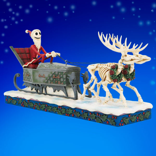 Nightmare Before Christmas Japan Jack with Zero outlets Santa sled and Reindeer