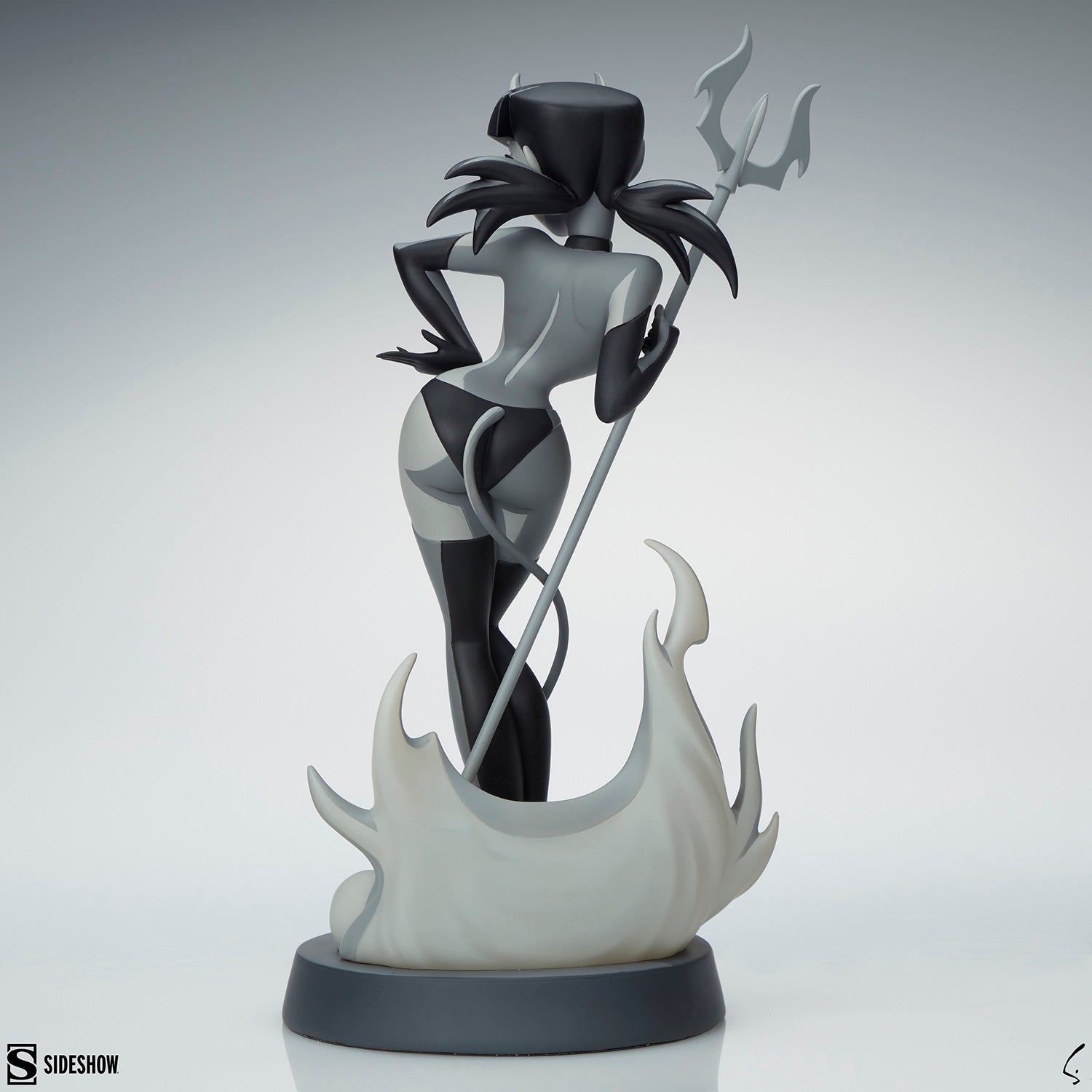 CartoonRetro: Devil Girl (Black and White Variant) by Shane Glines