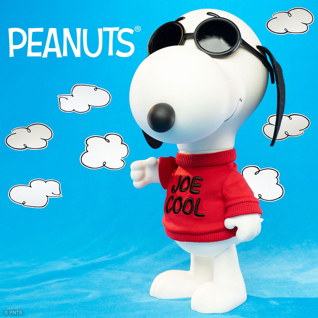 世界限定100体　スヌーピー SNOOPY JOECOOL SUPREME atmosからスヌーピーの変装キャラクター「ジョ・クール」の別注