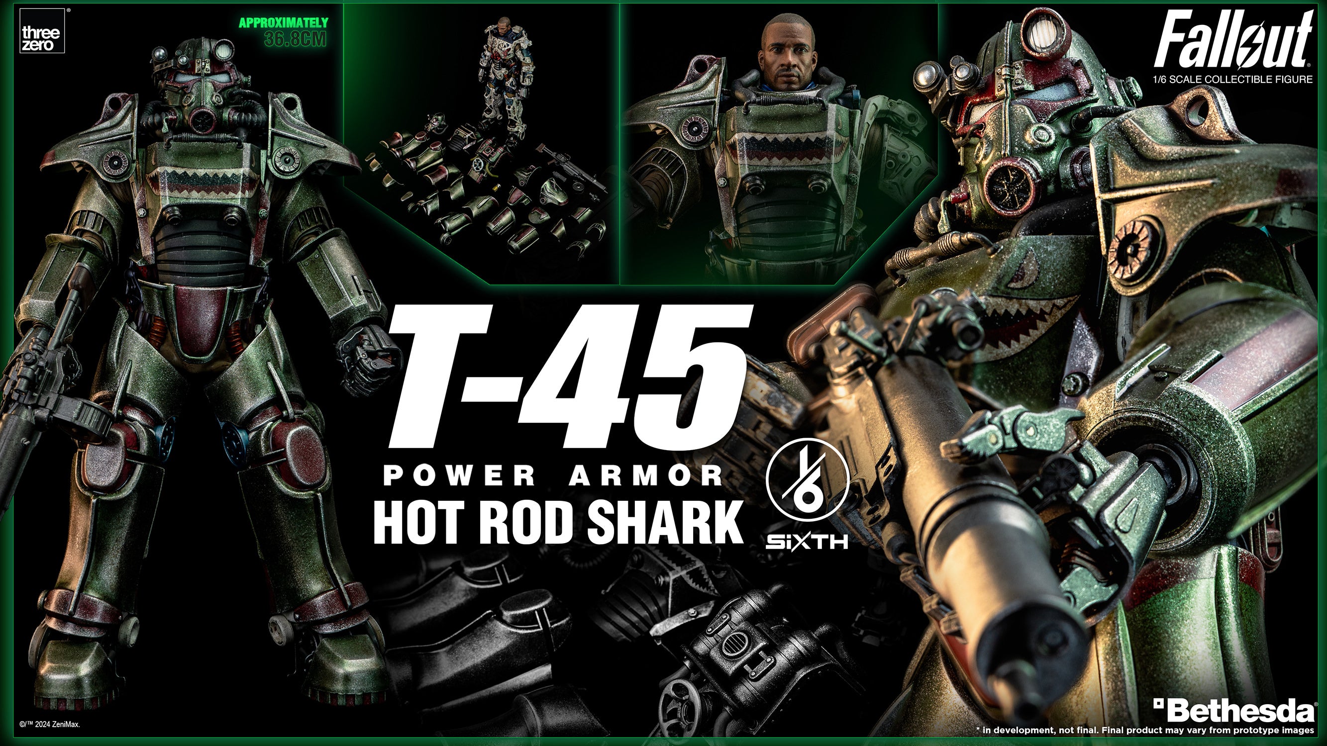 Fallout: T-45 Hot Rod Shark Power Armor — Secret Compass
