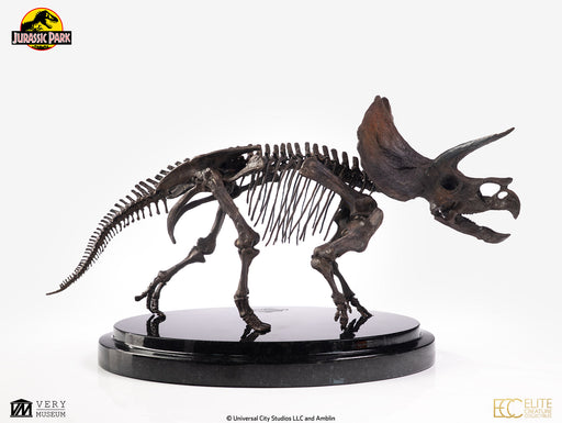 Jurassic Park Film Series: Triceratops Fossil Skeleton 1/24 Scale Bronze Statue