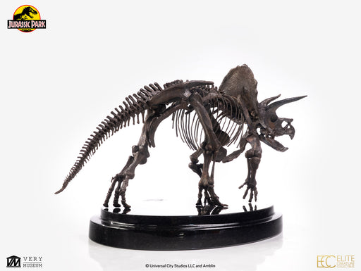 Jurassic Park Film Series: Triceratops Fossil Skeleton 1/24 Scale Bronze Statue