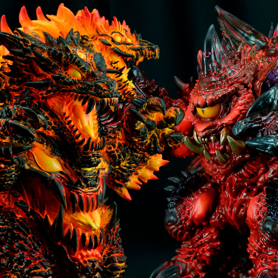 Kaiju Doom Battle of the Demon Gods: Turtle Demon & Lizard Demon Set