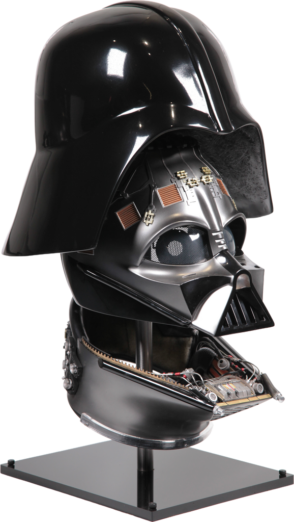 darth vader icon helmet Crafted in glazed black porcelain DARTH VADER HELMET Star Wars