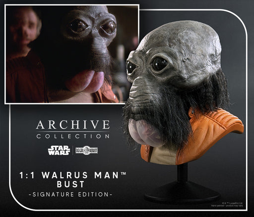 Star Wars A New Hope: Ponda Baba Walrus Man Life-Sized Bust Ben Burtt Signature Edition