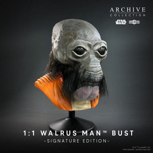 Star Wars A New Hope: Ponda Baba Walrus Man Life-Sized Bust Ben Burtt Signature Edition