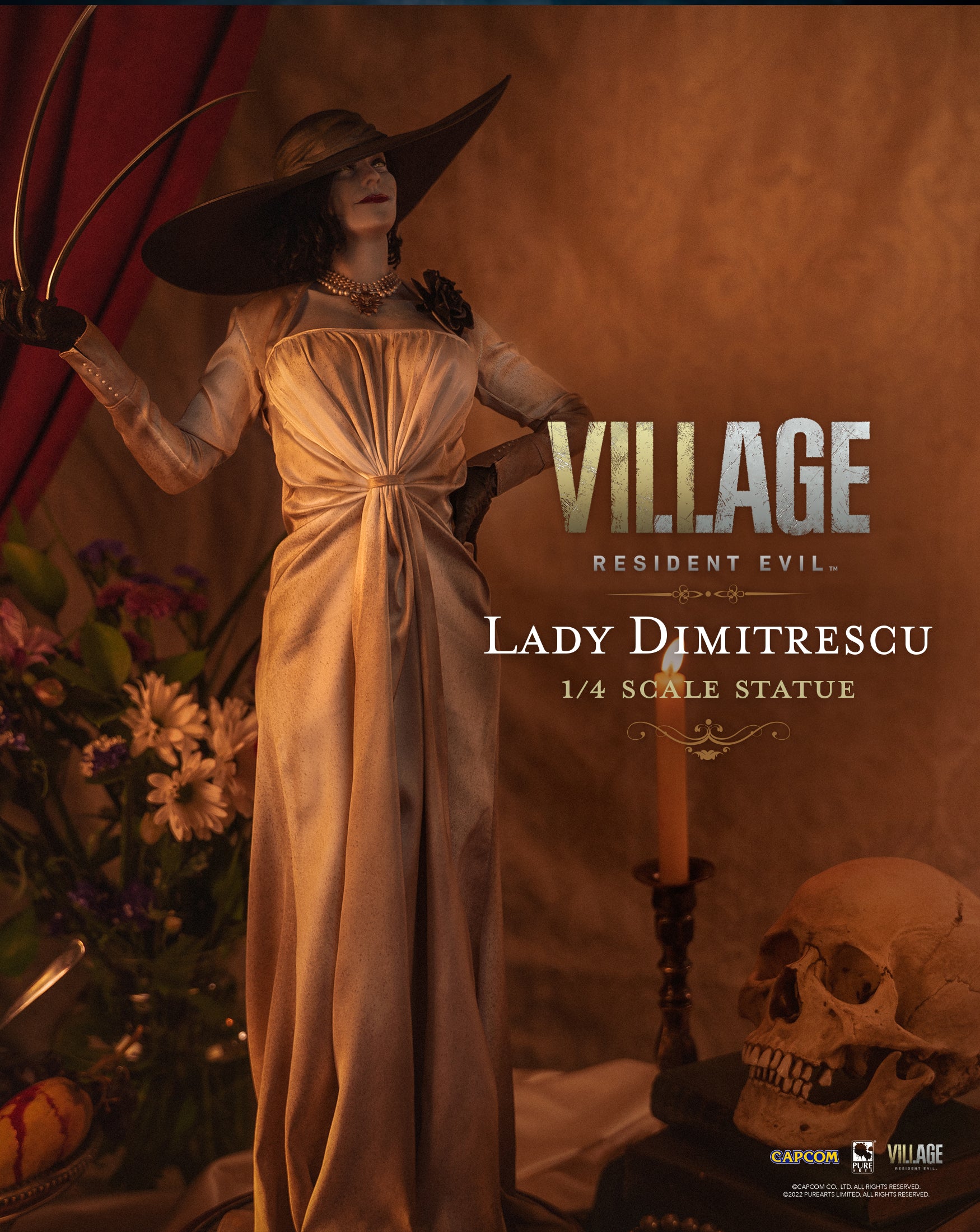 chinese dress ladies Lady Dimitrescu Statue – KAPIKOPRINTED