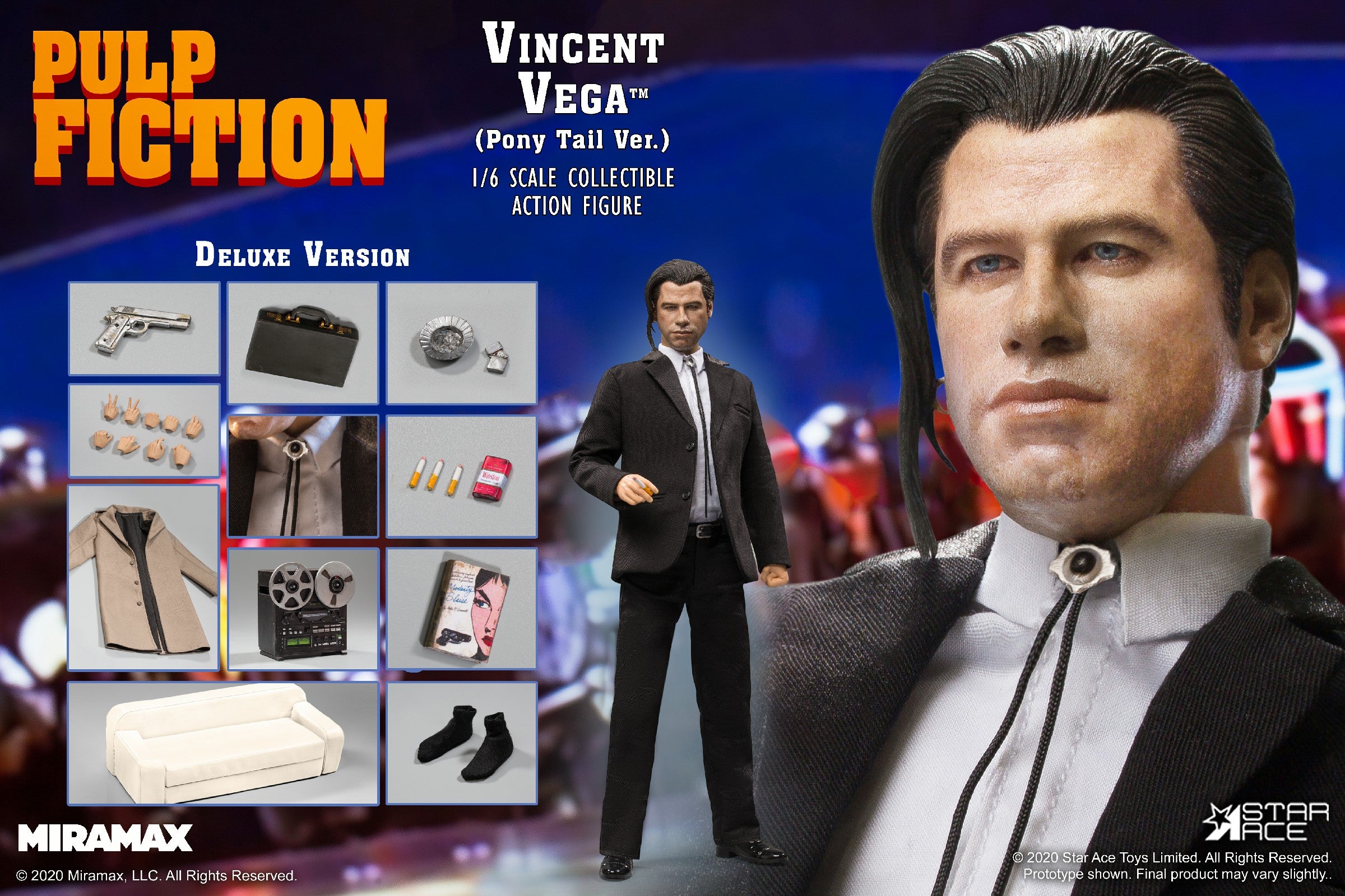Vincent Vega Pony Tail Version DELUXE