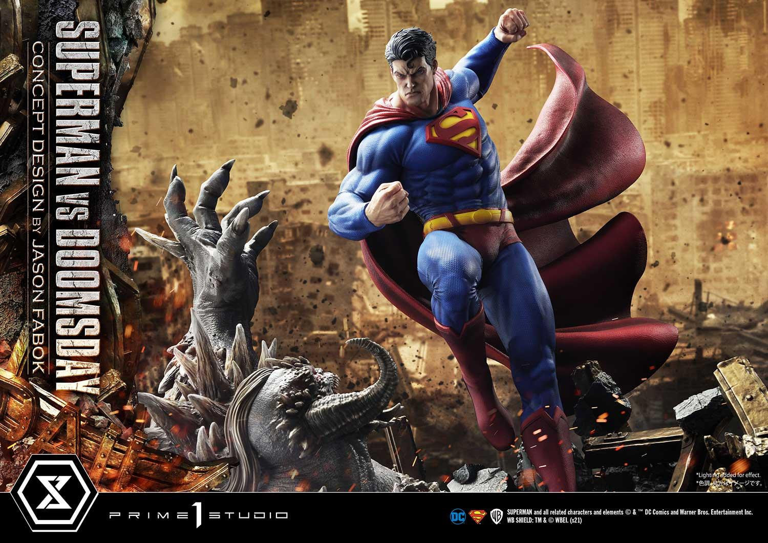 DC COMICS Statue Superman Vs Doomsday By Jason Fabok Prime 1 Studio