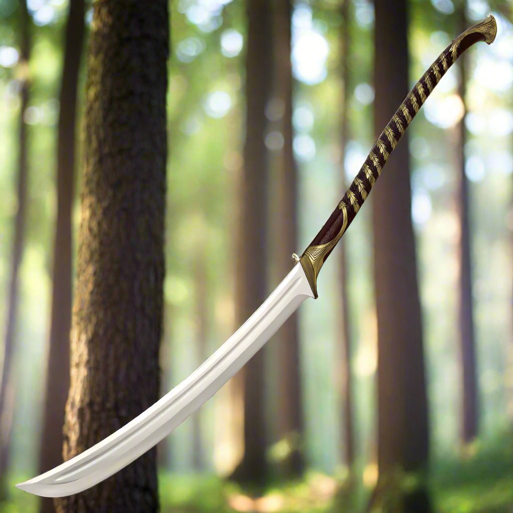 Lord of the Rings: High Elven Warrior Sword with Wall Display — Secret ...