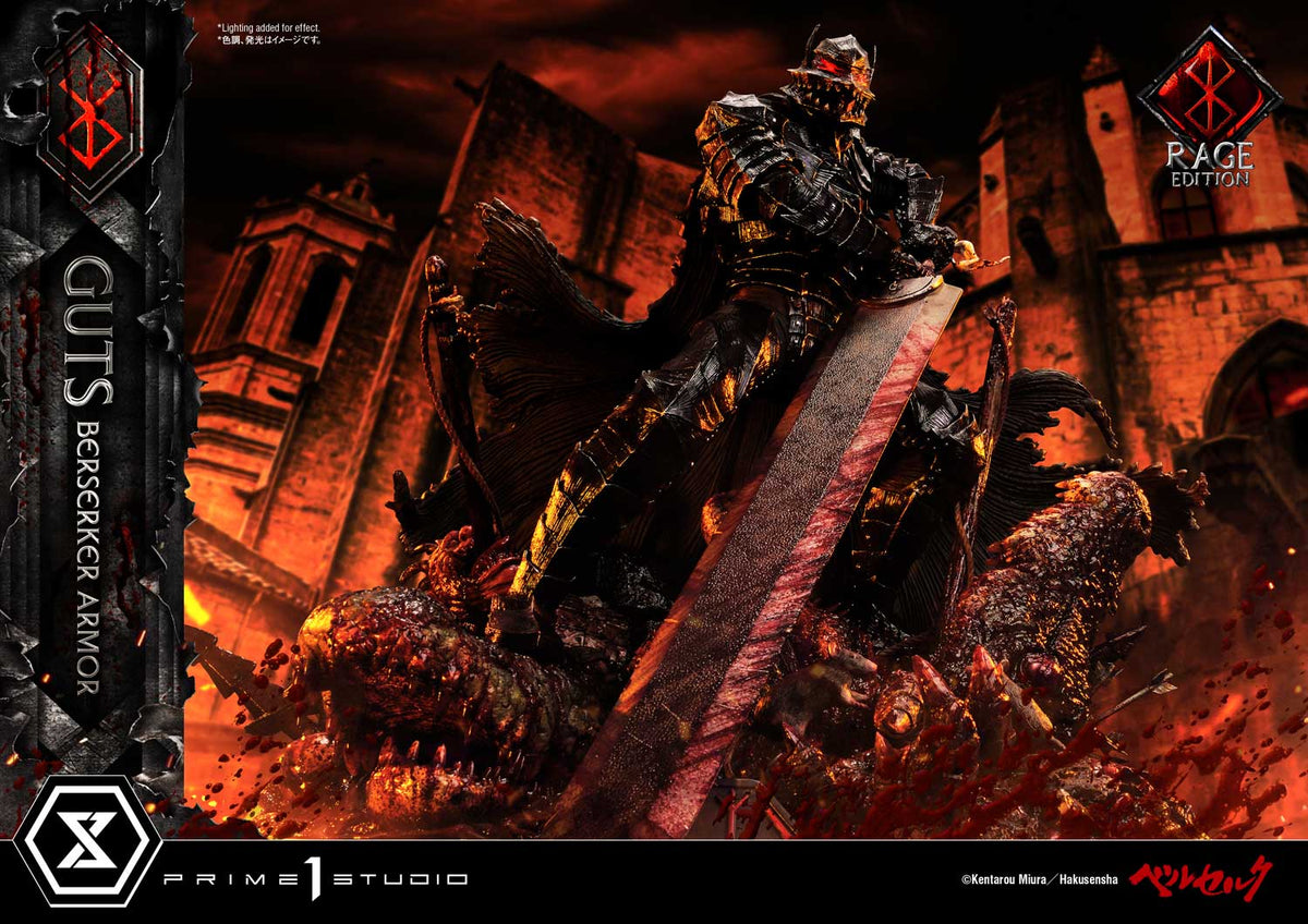 1/4 Quarter Scale Statue: Guts Berserker Armor Rage Edition Berserk 1/4  Statue by Prime 1 Studio