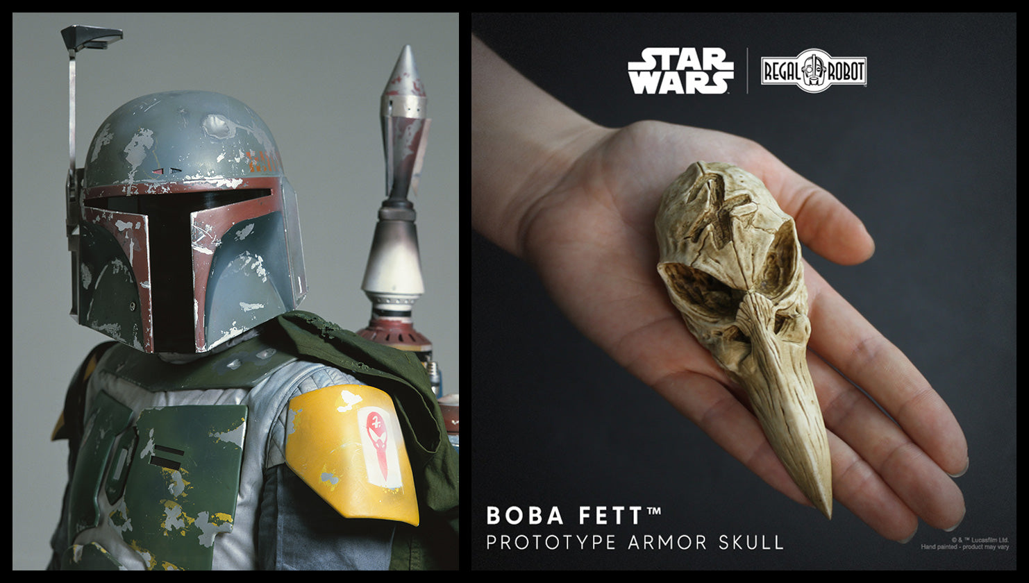 Star Wars: Boba Fett Prototype Armor Skull Mini Sculpture — Secret