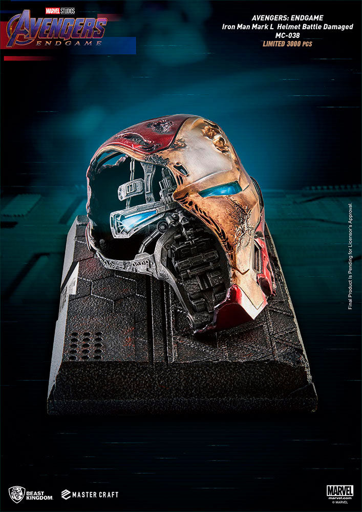 MC-038 Avengers: Endgame Master Craft Battle-Damaged Iron Man Mark50 Helmet