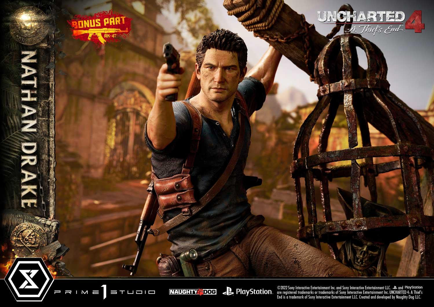 Nathan Drake Deluxe Uncharted 1:10 Scale Statue by Iron Studios