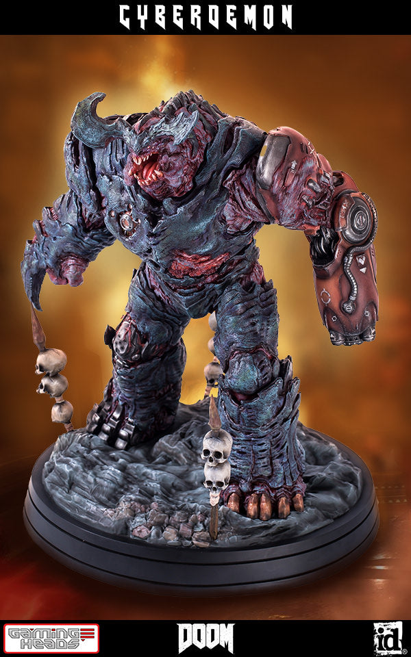 Doom Cyberdemon Statue Statue by Gaming Heads